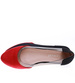 Transparentne czerwone balerinki /D9-2 15853 T190/