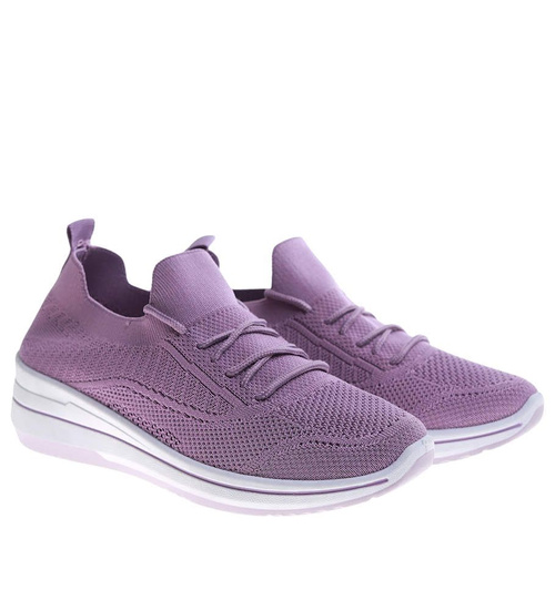 Fioletowe wsuwane buty sportowe /H2 17268 W101/