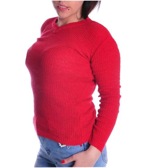 Bordowa bluzka damska /C1-1 UB331 T076/ Bordowa bluzka damska /C1-1 UB331 T076/