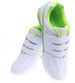 Biało zielone sportowe buty na rzepy /D9-3 15661 T244/