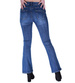 Jeansowe niebieskie spodnie damskie dzwony M'Sara /H UB727 L600/