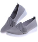 Szare wsuwane tenisówki na niskim koturnie /D8-2 16130 T300/