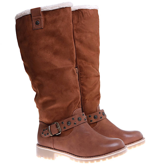 Ocieplane zimowe kozaki damskie Camel /A3-1 15270 T426/