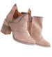 Damskie botki na stabilnym obcasie Khaki /J5-2 12419 S281/