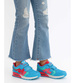 Dziewczęce niebieskie buty sportowe na rzepy /A9-2 18128 T292/