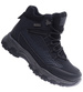Ocieplane zimowe buty trekkingowe Czarne /A2-3 15391 T534/