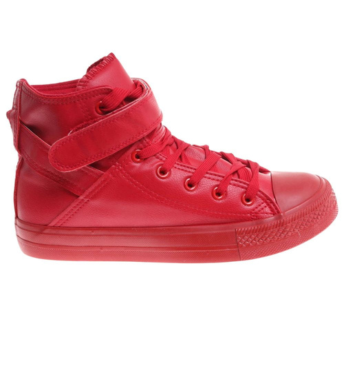 Wysokie czerwone trampki damskie /H2 17971 G4-92/