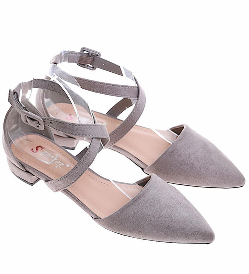 Szare sandały damskie Seastar /D5-3 16314 T145/