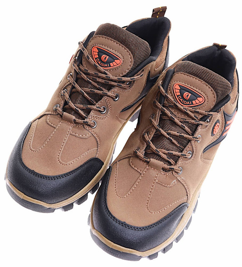 Sznurowane brązowe buty trekkingowe /G5-1 16979 T379/