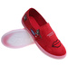 Zamszowe czerwone trampki slip on /D4-3 8425 S098/