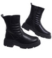 Czarne wysokie botki na platformie /J4-4 H2 18441 W188/
