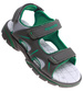Szaro zielone sandały chłopięce na rzepy /B4-2 16033 T187/
