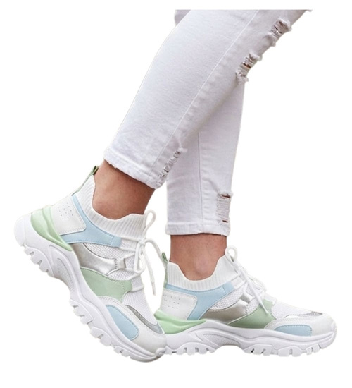 Wsuwane buty sportowe damskie /C7-2 11493 T693/