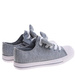 Szare dziewczęce trampki z kokardą /B4-2 16783 T184/
