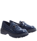 Wiosenne granatowe loafersy na platformie /G1-3 15445 T389/