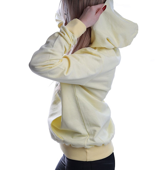 Żółta bluza z kapturem /D8-1 13367 T1/
