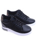 Czarne trampki sneakersy na koturnie /D6-2 13963 G312/