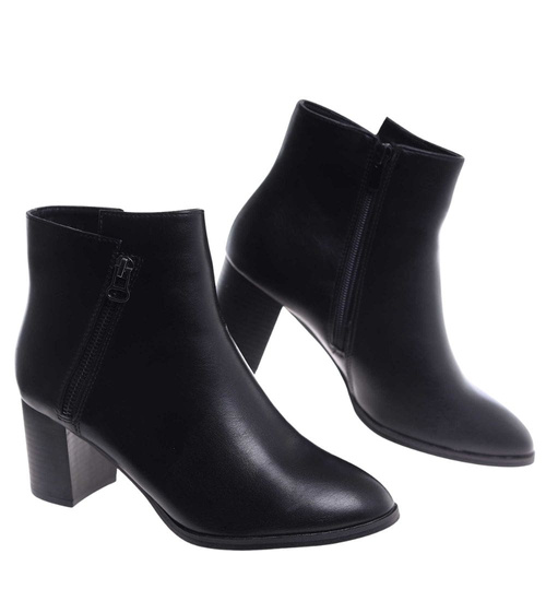 Botki zimowe na obcasie 2 gatunek ost455