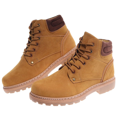 Sznurowane trapery męskie Camel /F6-3 18354 TT386/