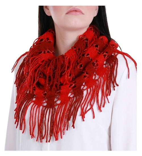 Bordowy szal komin apaszka /H2 S40 T0/