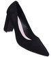 Czarne klasyczne czółenka damskie na słupku /E6-2 15221 T594/