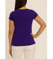 Fioletowa koszulka bluzka damska z ozdobą /H2-K47 UB934 S0/