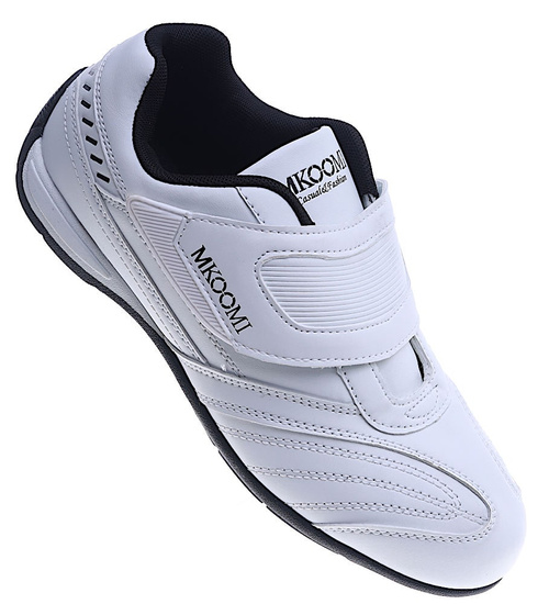 Białe sportowe buty na rzep E4-3 13996 S244/
