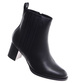 Czarne botki na niskim obcasie /G3-3 18403 W385/