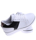 Biało czarne trampki sneakersy na koturnie /G8-2 14889 T405/