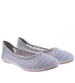 Szare koronkowe dziewczęce balerinki /B3-2 15836 T8-6/