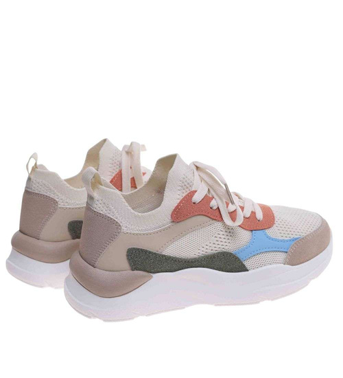 Kolorowe wsuwane sneakersy buty sportowe /F1-3 8767 W231