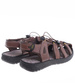 Ciemno brązowe męskie sandały na rzepy /D3-3 16459 S236/