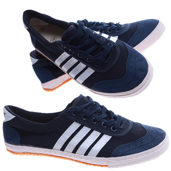 Granatowe trampki halówki męskie Duże rozmiary /F8-1 18084 T230/