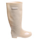 Beżowe kalosze damskie z wysoką cholewką /G5-1 18193 T4/