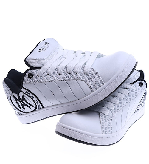 Białe damskie trampki z wiązaniami /E7-3 13859 S201/