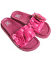 Plażowe różowe klapki damskie /D2-1 17865 S098/