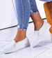 Wsuwane wiosenne trampki slip on White /B4-2 10845 T108/