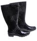 Kalosze damskie Czarne wysokie gumiaki z wzorem /G12-1 17780 T345/