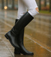 Wysokie czarne damskie kalosze /F5-1 14949 T388 +H2/