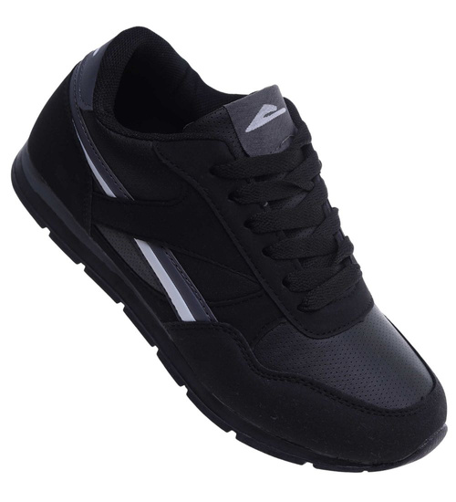 Sportowe czarne buty chłopięce sneakersy /D5-1 18123 T389/