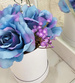 Flower box- niebieskie róże na prezent /FL35 M122/