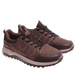 Sznurowane męskie buty trekkingowe Brązowe /A2-3 18204 T485/
