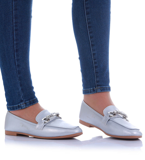 Wsuwane srebrne baleriny lordsy /A9-3 17500 W132/