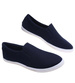 Wsuwane materiałowe trampki slip on Granatowe /E2-3 18737 T280/