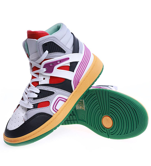 Kolorowe trampki z wysoką cholewką /G2-3 13684 T286/