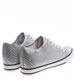 Srebrne trampki sneakersy na niskim koturnie /A10-2 16548 G8-61/