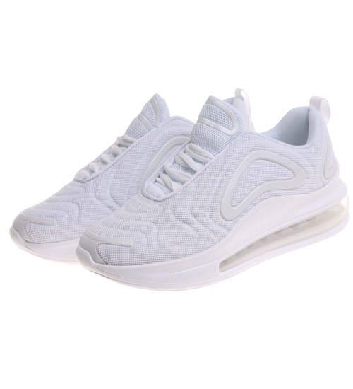 Buty sportowe białe sznurowane sneakersy /C2-1 17953 W388/