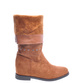Zamszowe kozaki z ćwiekami Camel /F5-2 12914 T423/