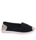 Wsuwane baleriny czarne espadryle /A10-1 18726 T188/