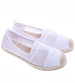 Białe ażurowe balerinki espadryle /G1-2 16468 T396/